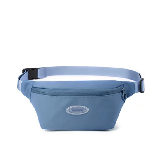 Hot selling unisex mobile phone waist bag, chest bag, Japanese simple and lightweight shoulder bag, casual sports crossbody bag [blue]