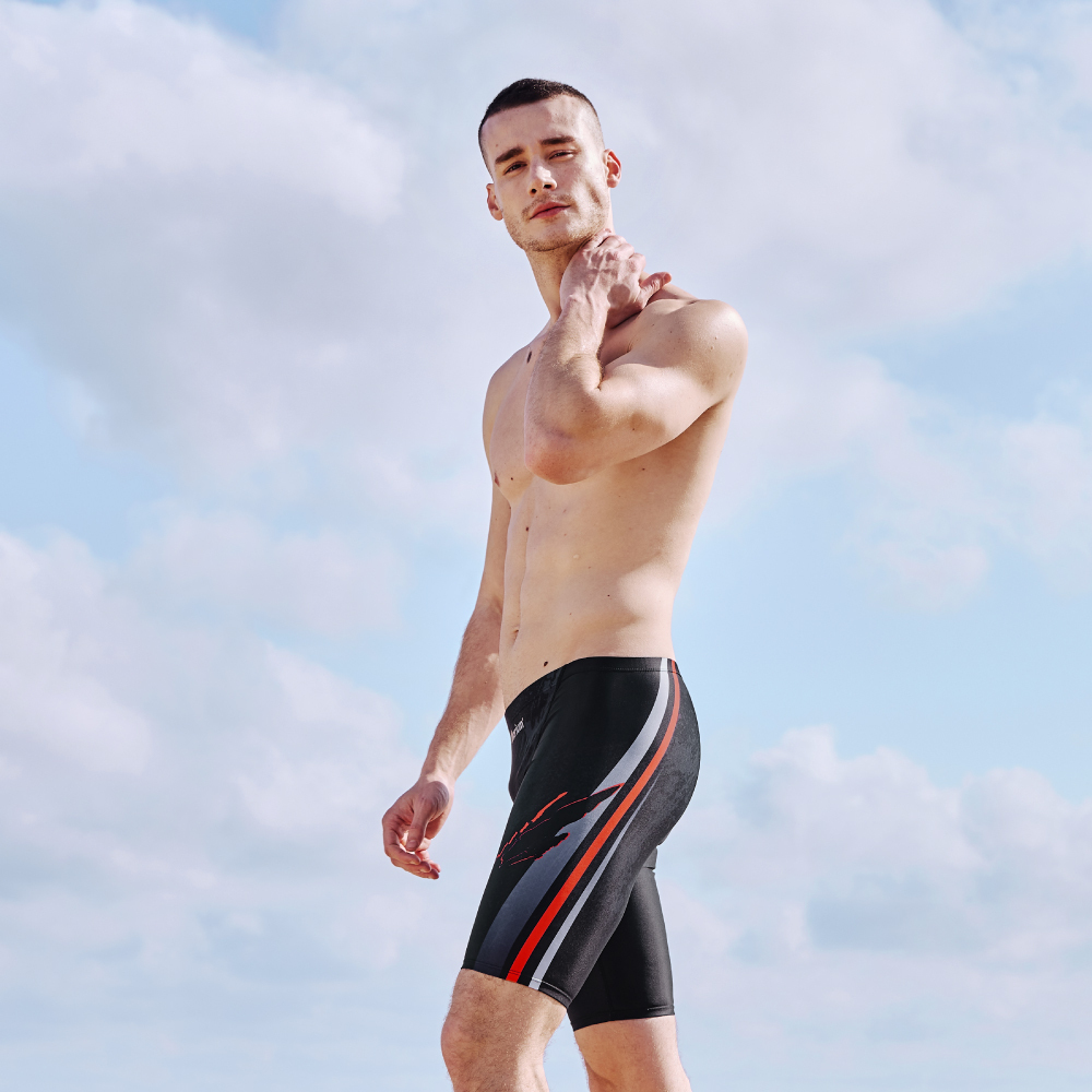 MAR-24122 大男競賽型泳褲 - 狼影狩泳