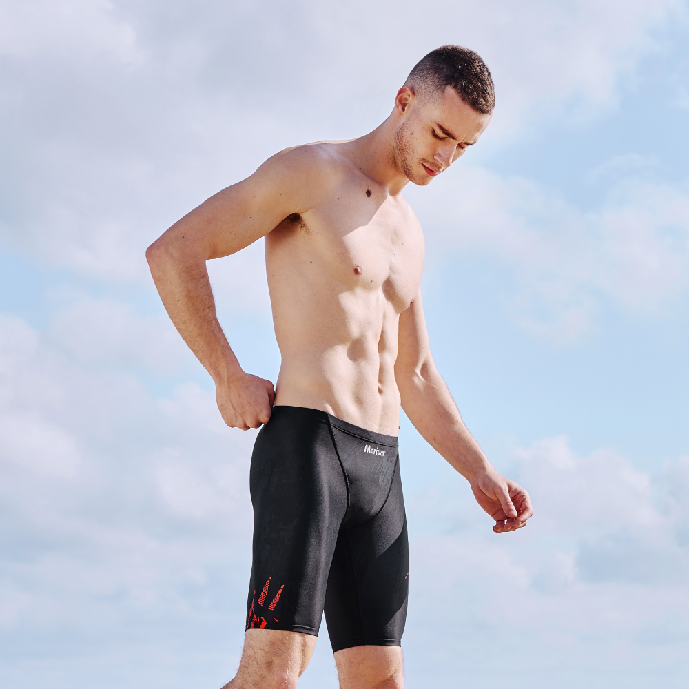 MAR-24122 大男競賽型泳褲 - 狼影狩泳