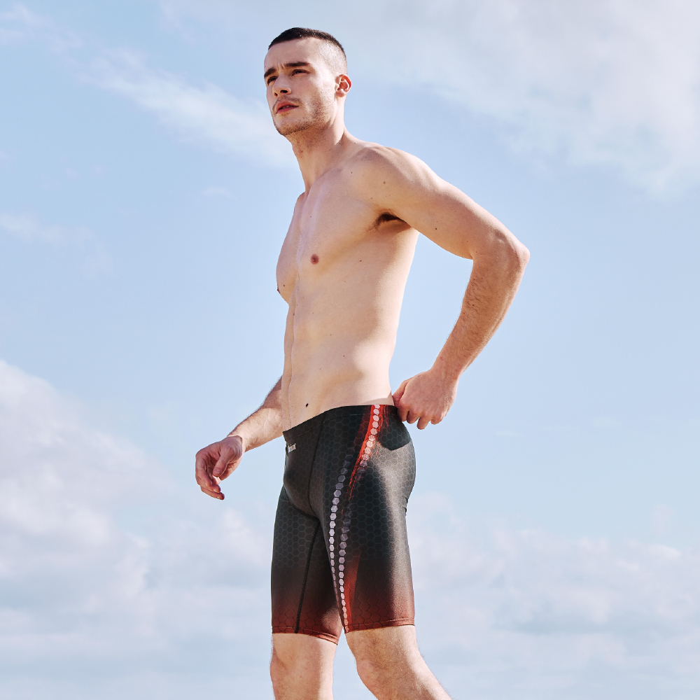 MAR-24125 大男競賽型泳褲 - 鱷