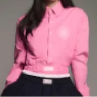 [S] MARDI COTTON POPLIN SHIRT,PEONY PINK, MFK41VSH002PEPK00 (SMD51)
