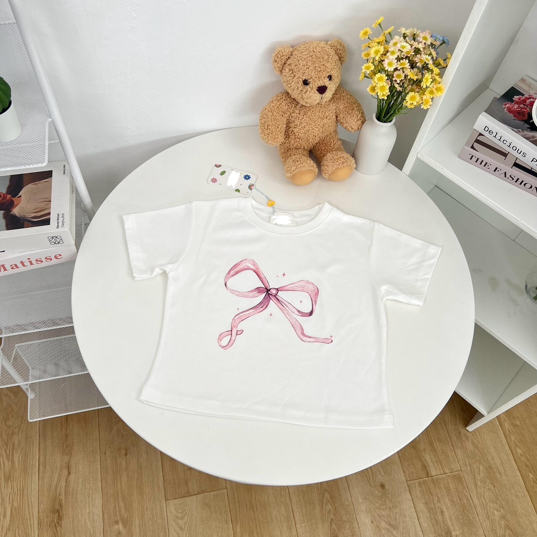 [現貨] TH RIBBON CROP TOP (WHITE)