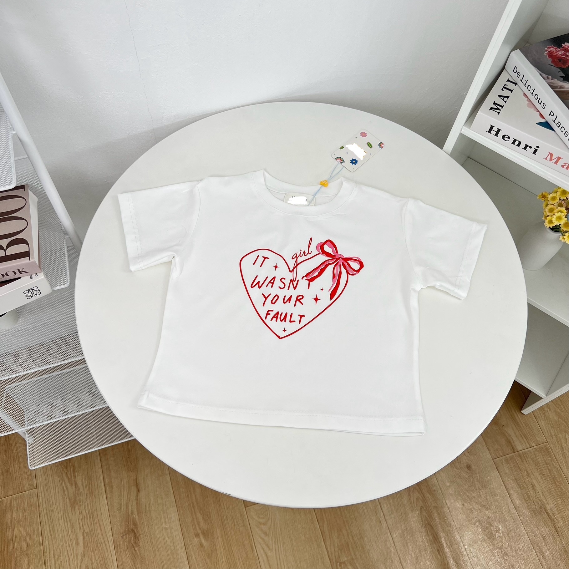 [現貨] TH 'IT WASNT YOUR FAULT'  CROP TOP (WHITE)