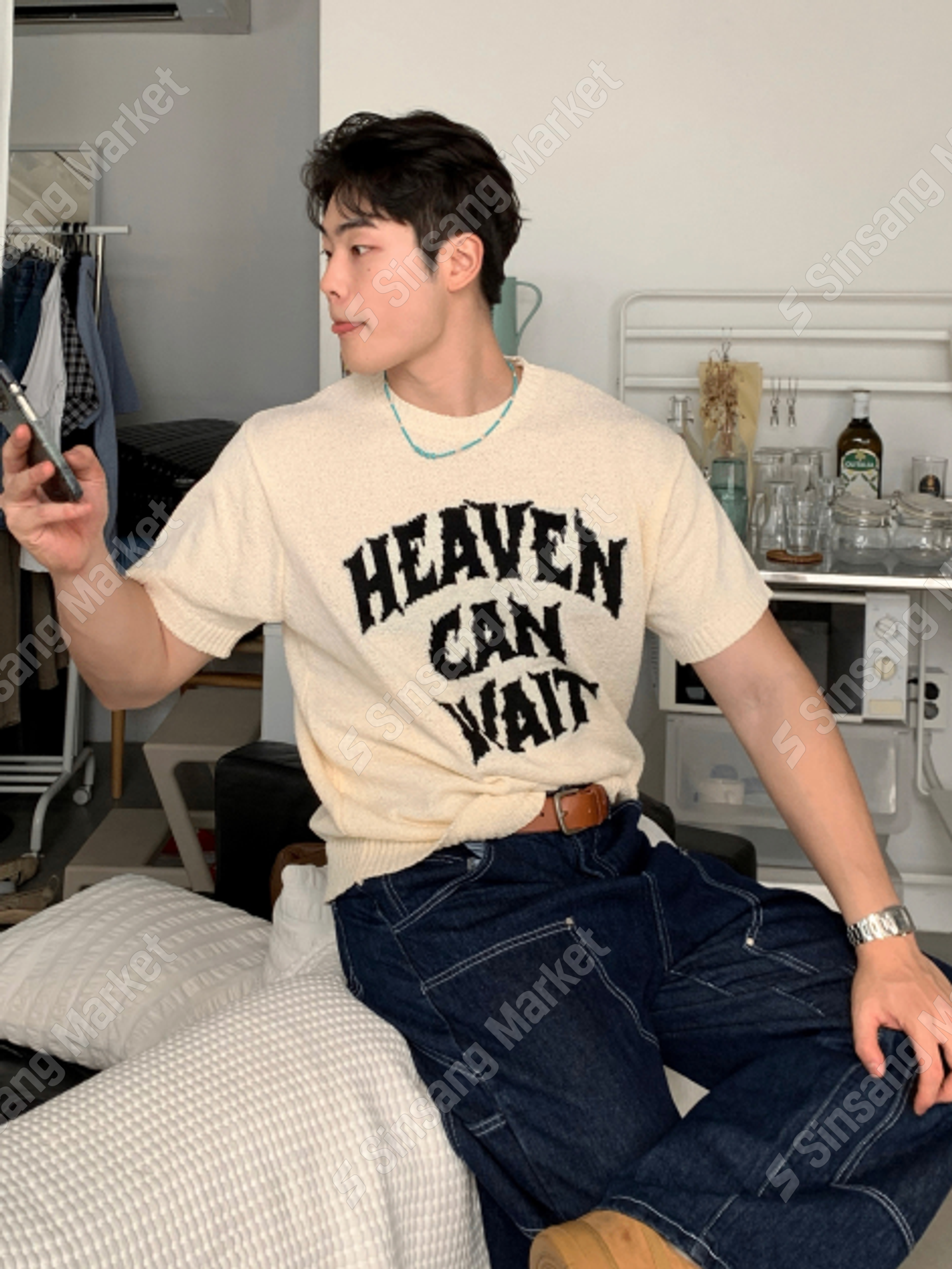 經典圓領毛圈布短袖T恤