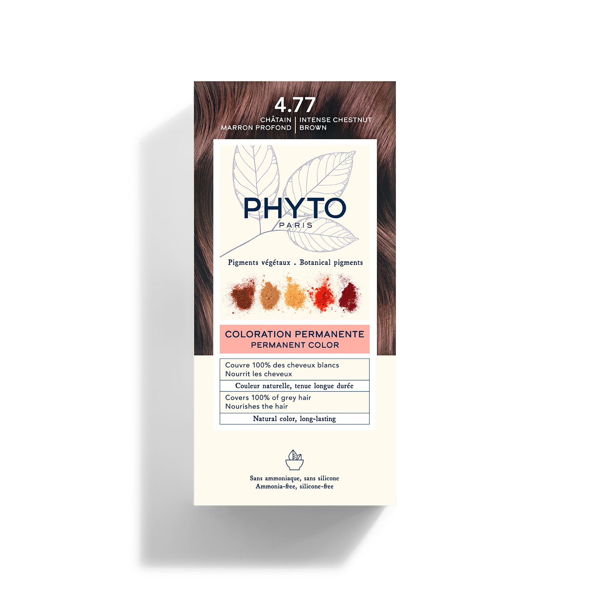 PHYTOCOLOR 天然植萃護染髮霜 - 4.77 深栗子啡色