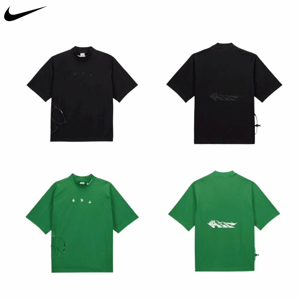 Nike x Off-White™ 高領短袖 黑色 DV4454-010 / 草綠色 DV4452-389