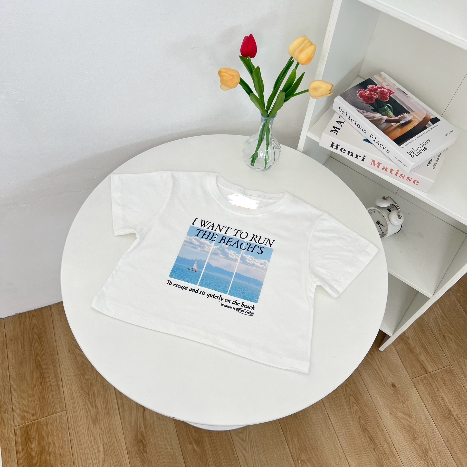 [現貨] TH BEACHES CROP TEE (WHITE)