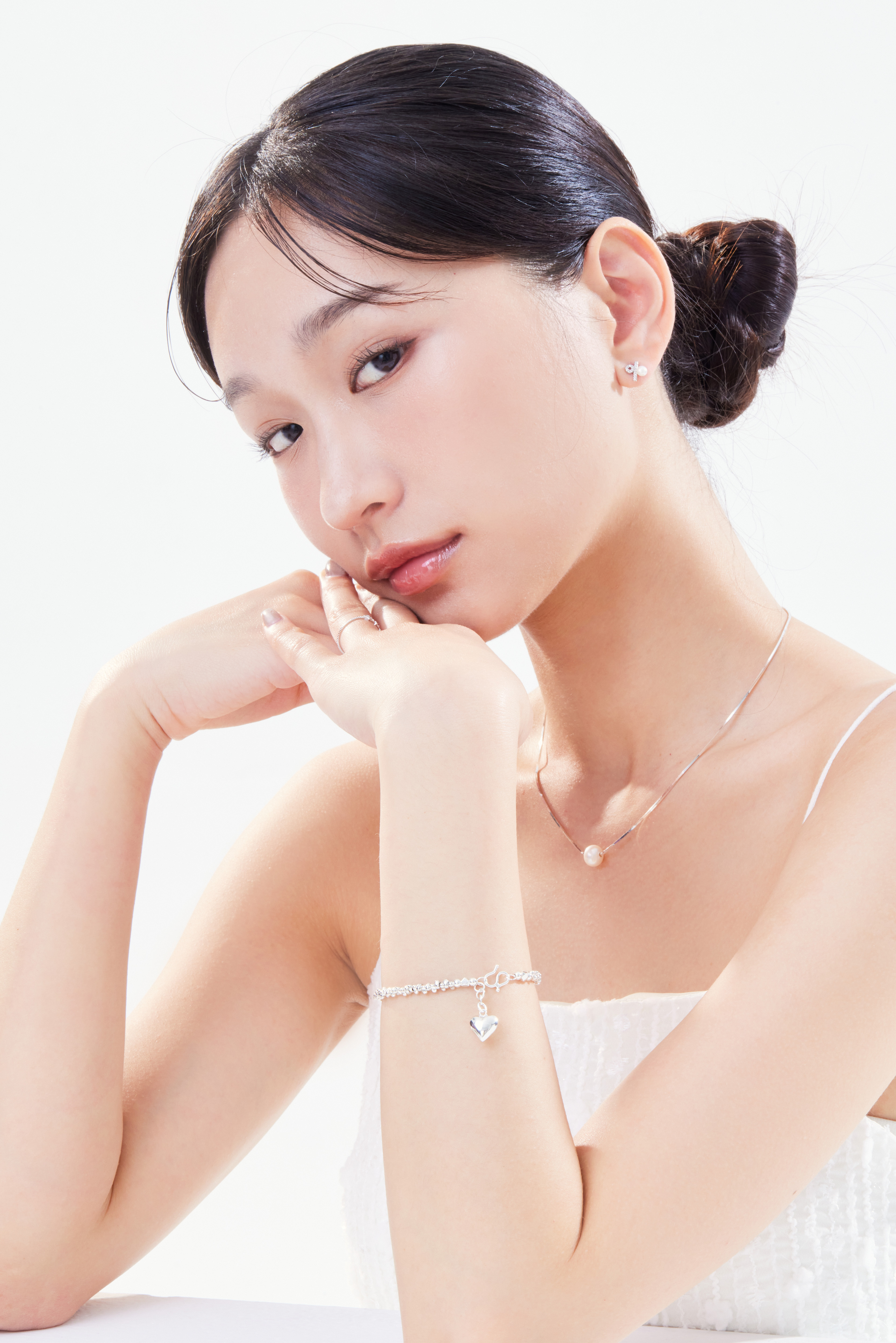 B210  |純銀愛心手鍊