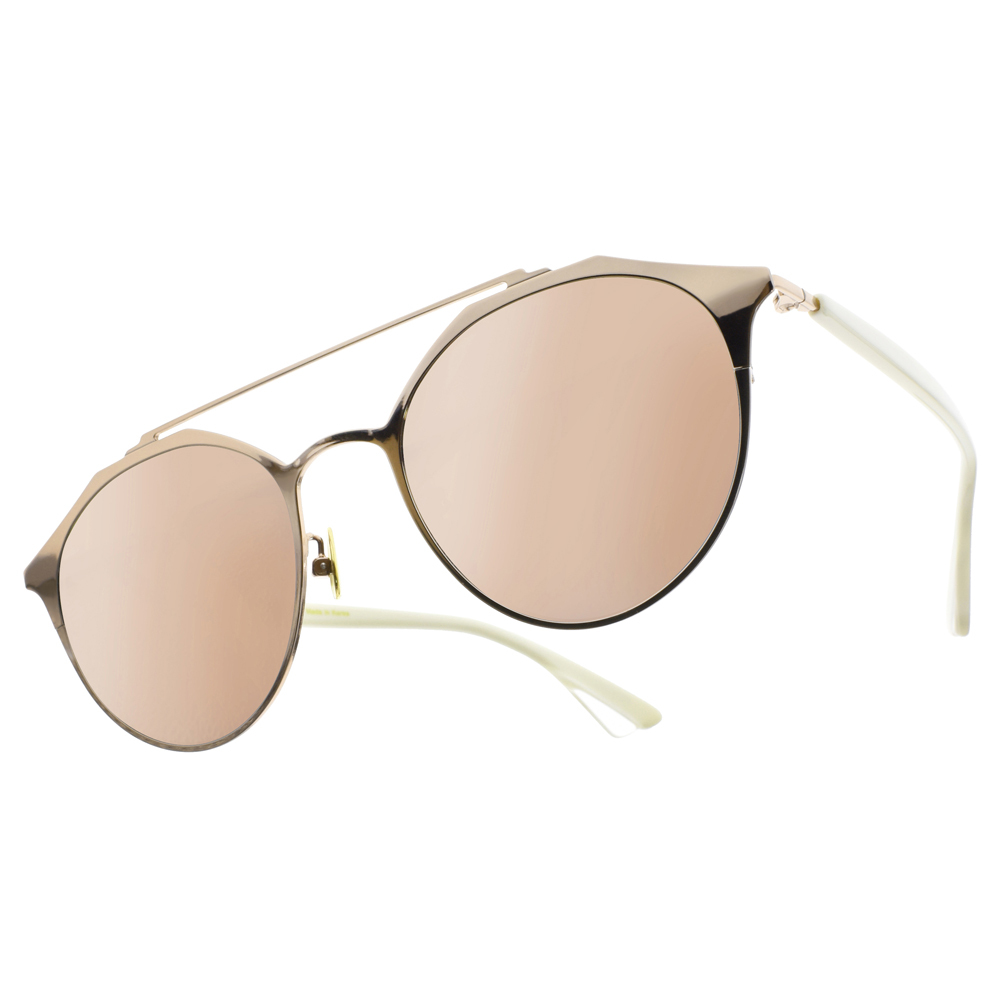 【NINE ACCORD】KISSING-MARSTWO C04 韓系別緻 雙槓飛行框太陽眼鏡 (水銀鏡片)