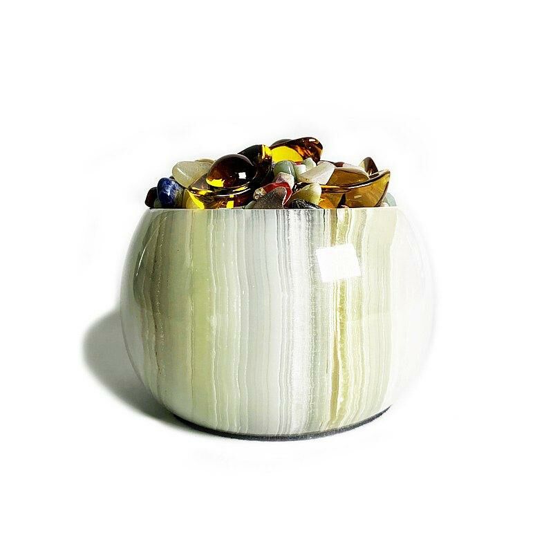 大藝石代 青玉•豐盛聚寶盆