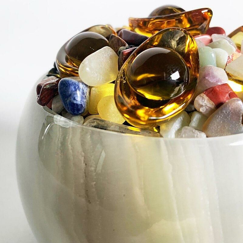 大藝石代 青玉•豐盛聚寶盆