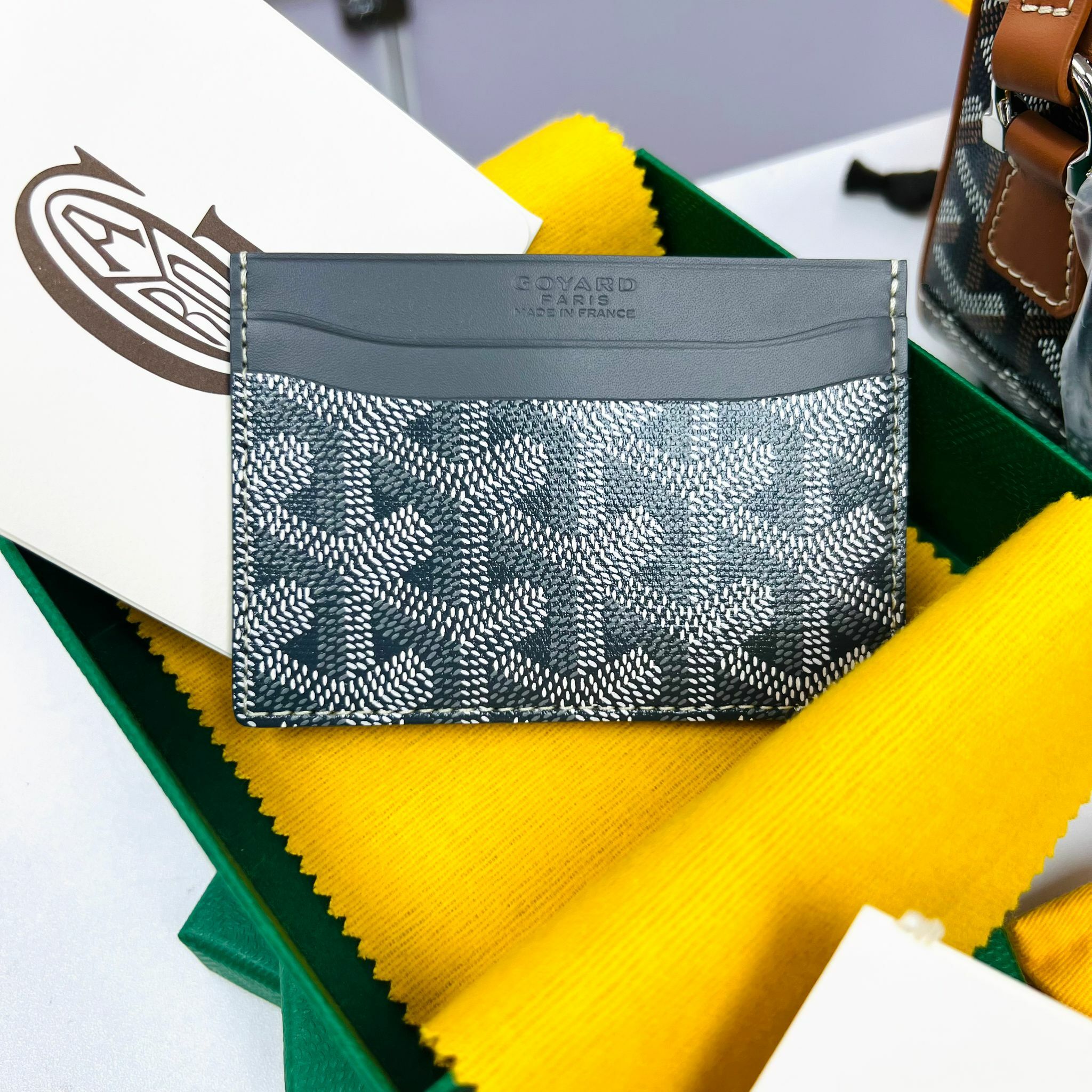 Goyard Saint-Sulpice Card Wallet-Grey