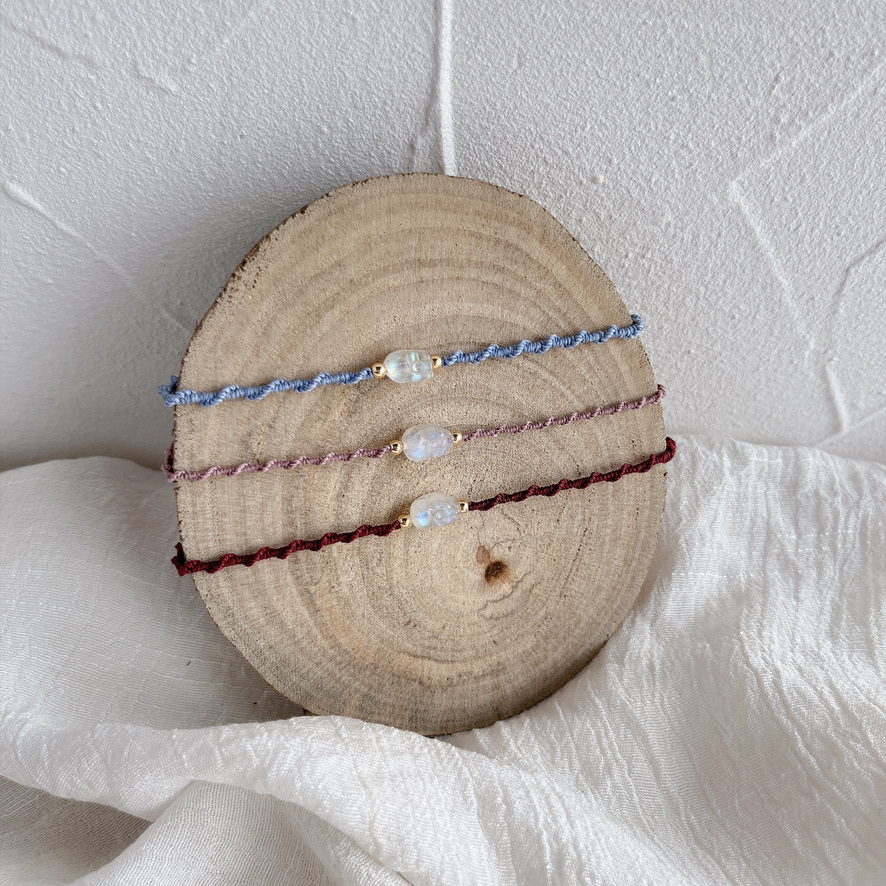 月光石小貔貅．安睡進財手繩