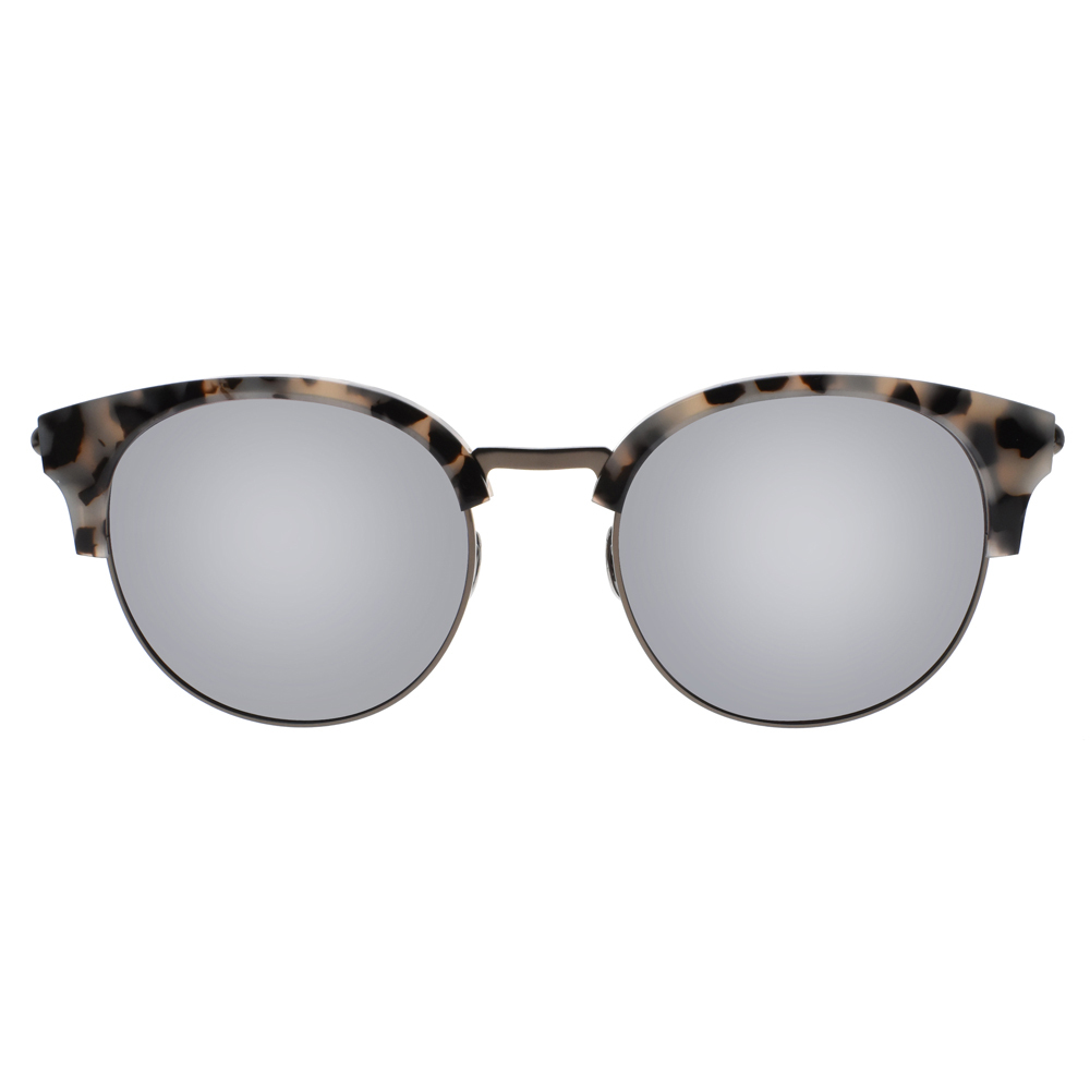 【NINE ACCORD】CARDINAL-OR C03 韓系圓形眉框太陽眼鏡 (水銀鏡片)