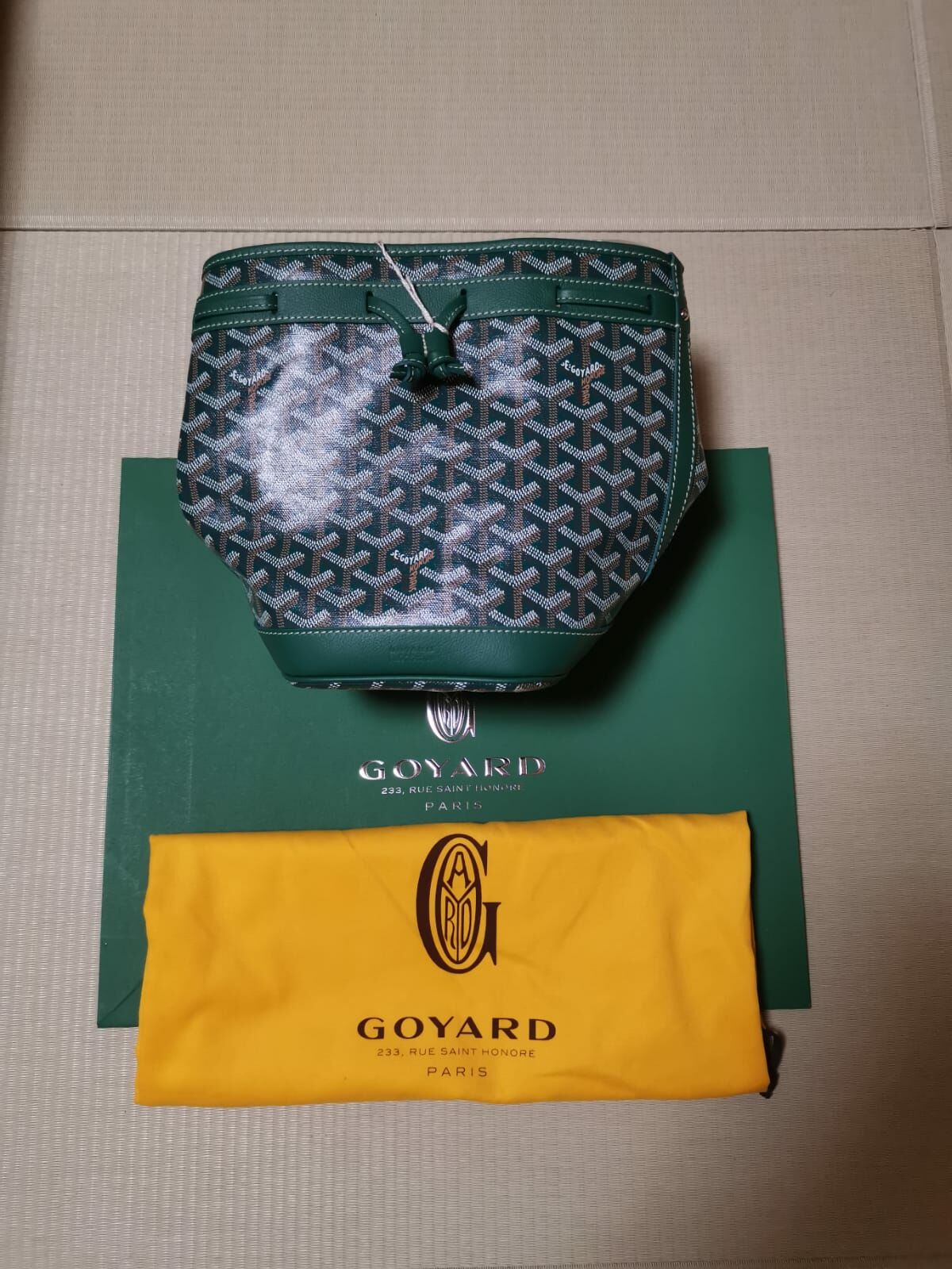 Goyard Petit Flot Bucket Bag-Green