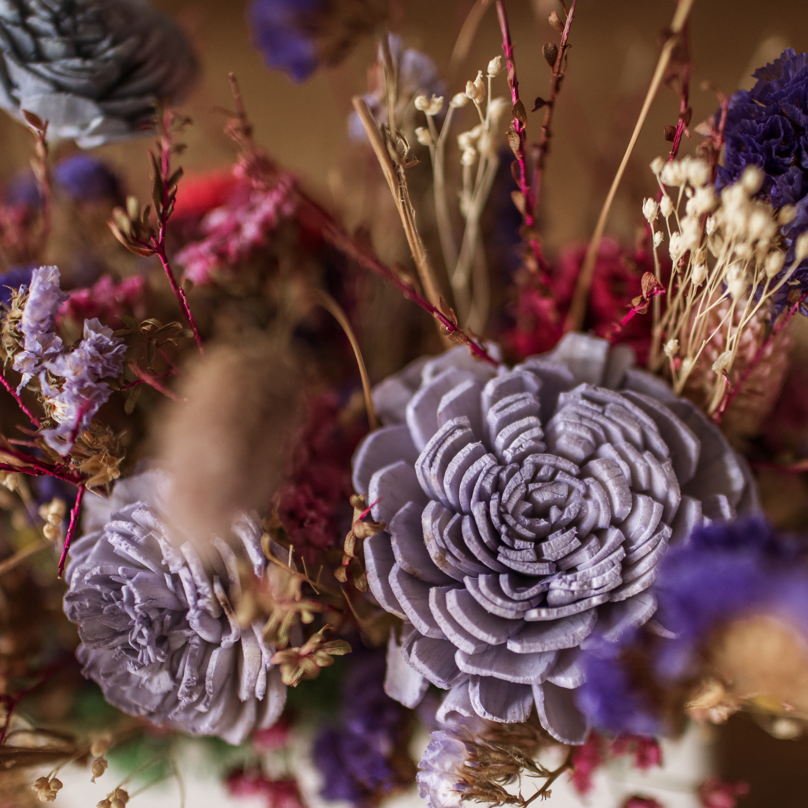 紫索方塊 | 桌花