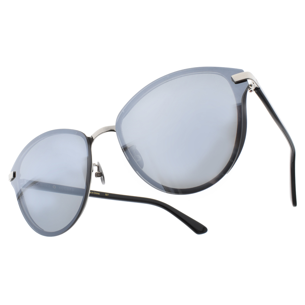 【NINE ACCORD】LUNA C04 韓系貓眼圓框太陽眼鏡 (水銀鏡片)