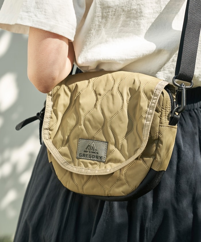 預購┃日本 GREGORY × FREAK'S STORE 別注 絎縫 菱格 翻蓋 斜背 小包