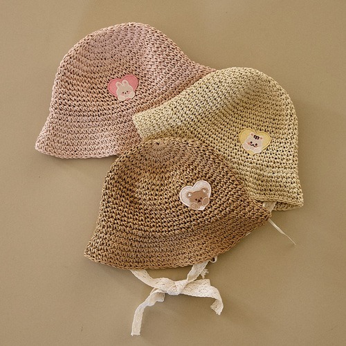 DTD抱抱愛心系列-度假風編織草帽