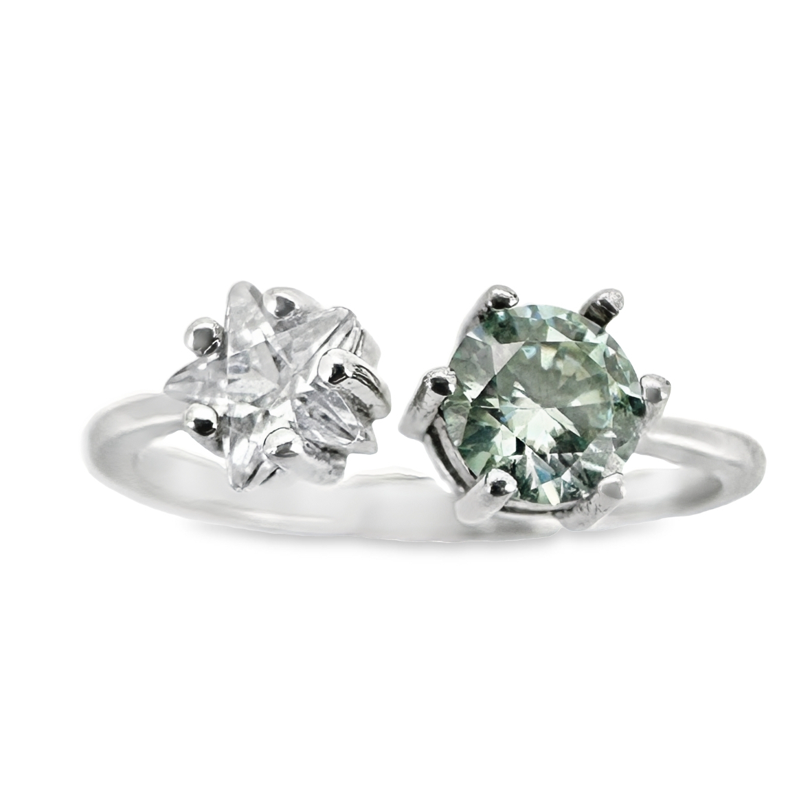 T12雙色莫桑石戒指