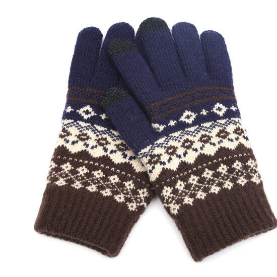 Warm finger gloves hand socks (top cyan)