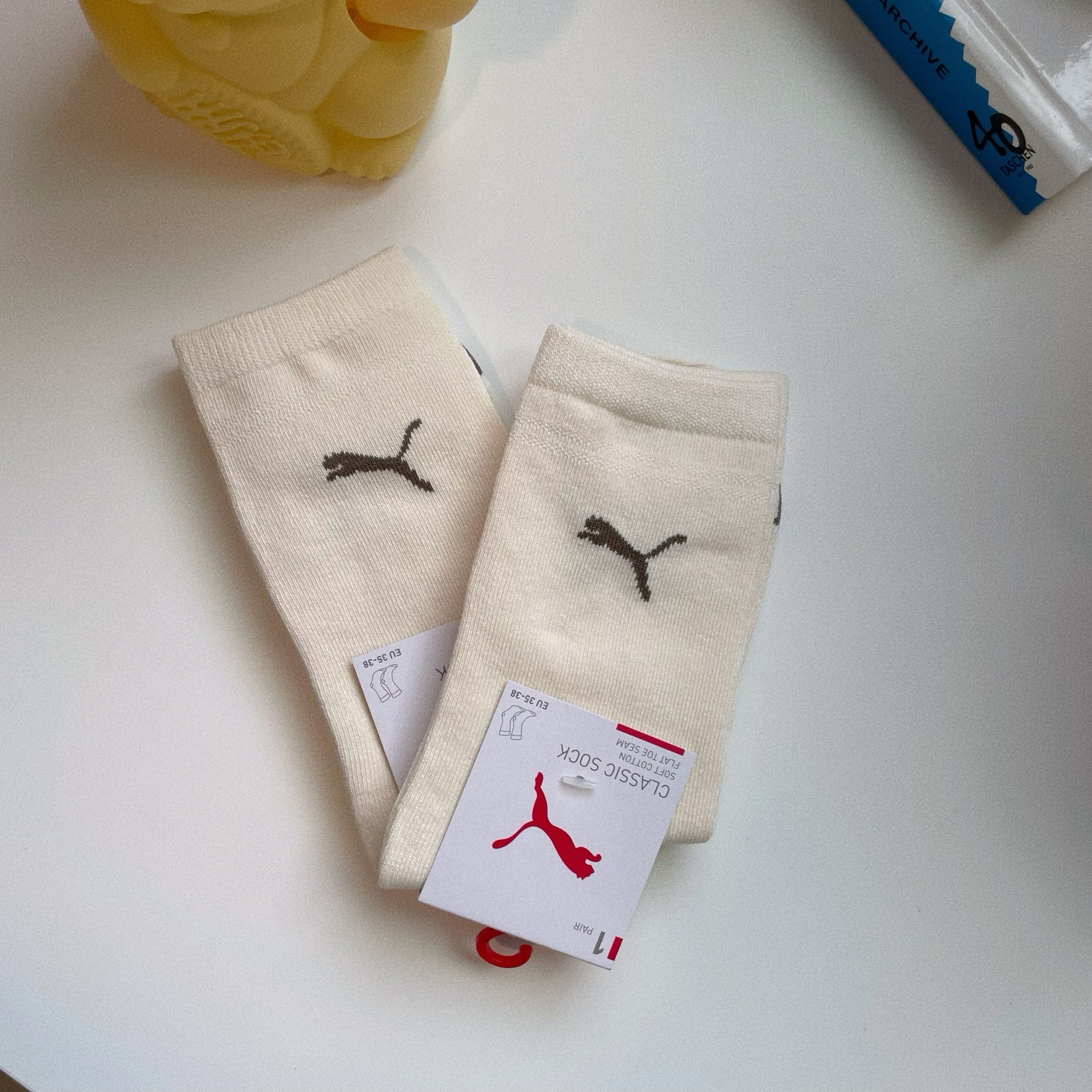 PUMA Fashion 燕麥奶茶 奶茶色 長襪 小腿襪 襪子 BB134904