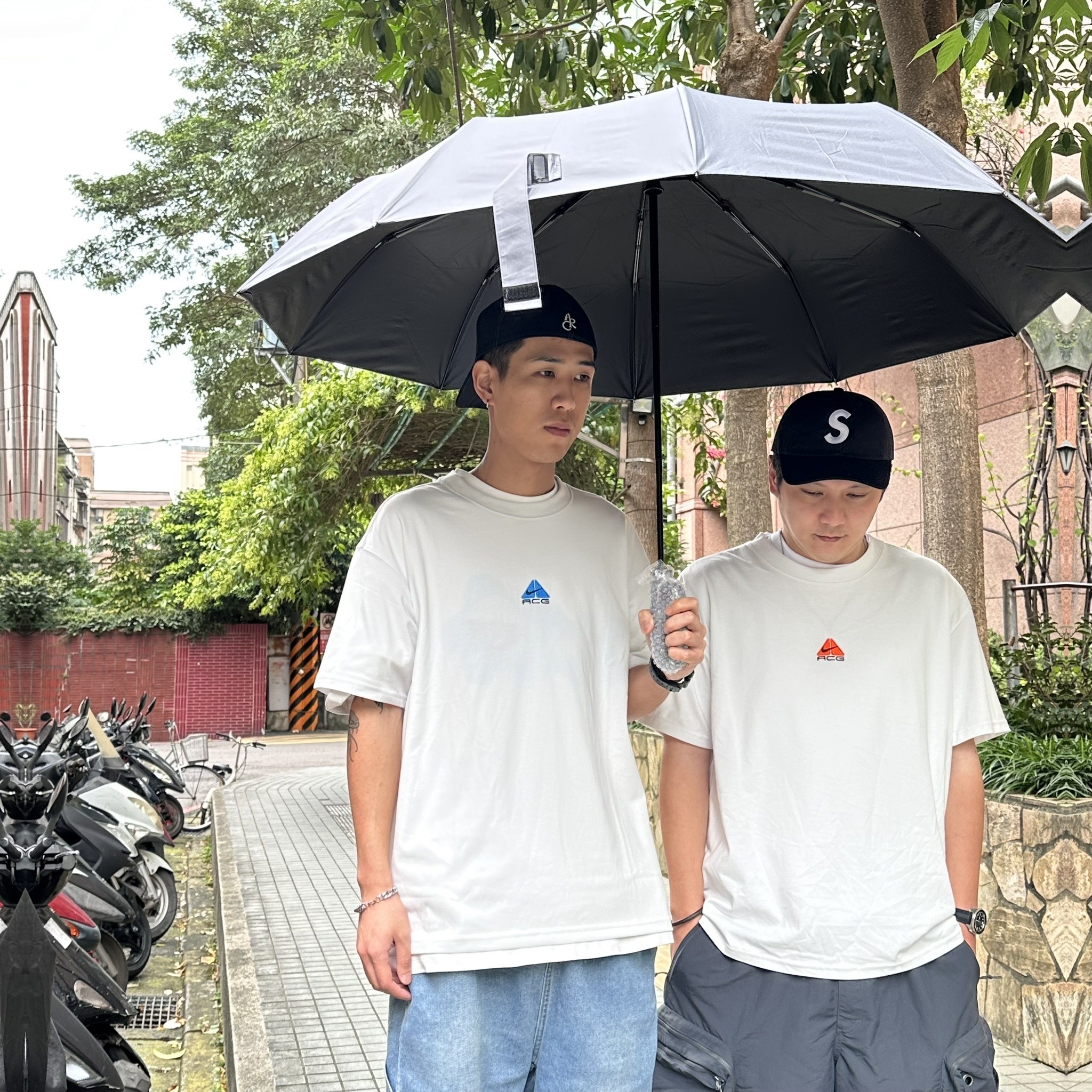 扣環大自動傘 20骨 扣環 晴雨傘 遮陽傘 摺疊 大雨傘 五色 UM001