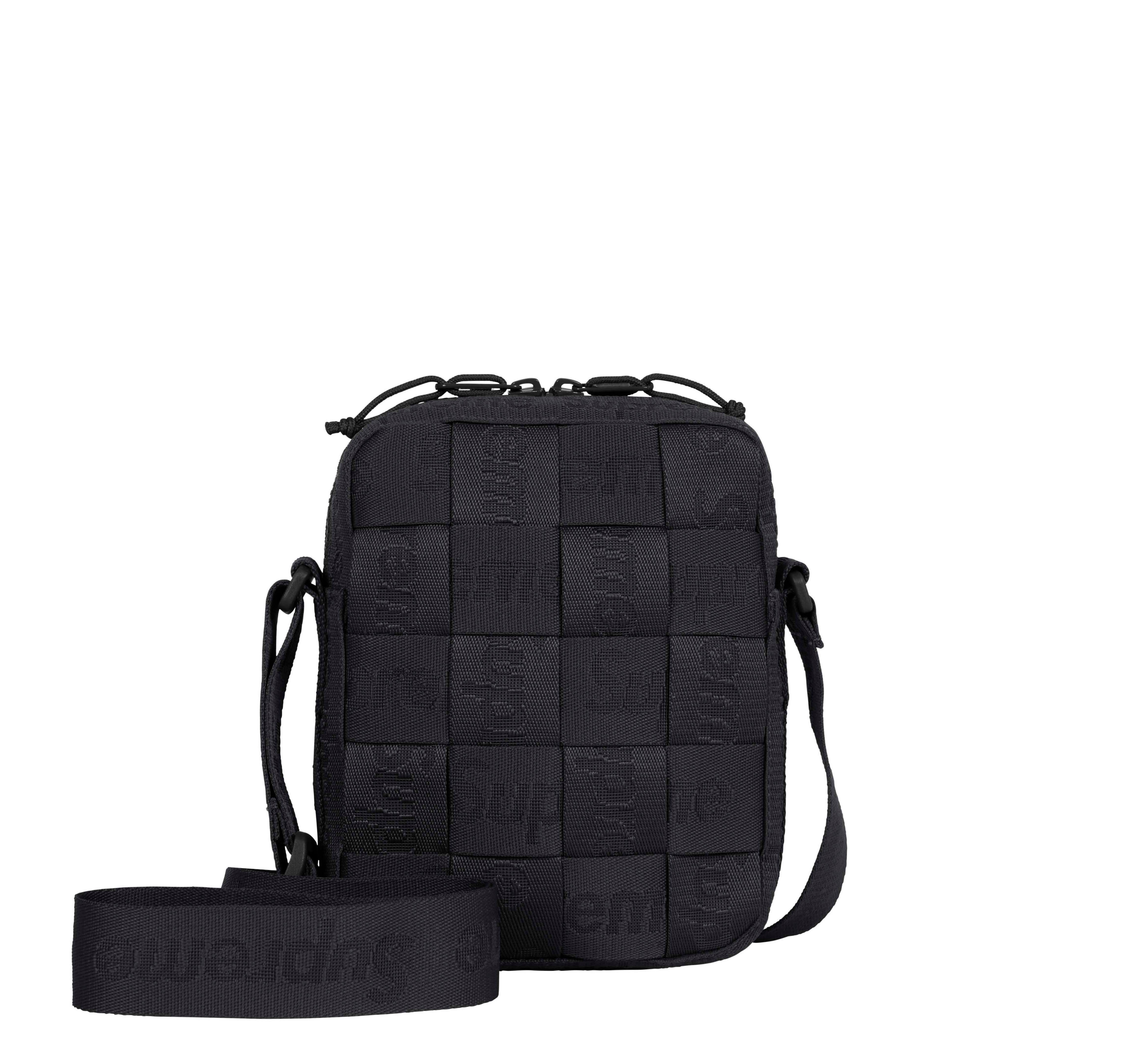 Supreme  woven side shoulder bag 編織格紋小包 現貨供應