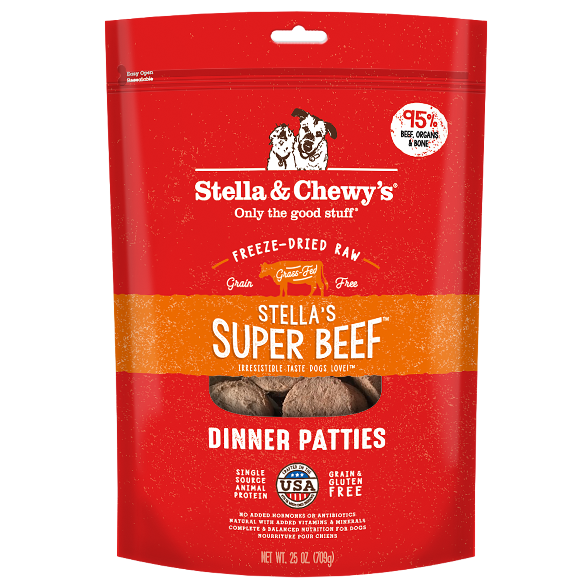 Stella & Chewy's 凍乾生肉狗狗主糧 牛魔王 (牛肉配方)