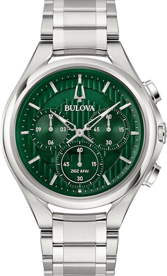 萬年鐘錶 - BULOVA 寶路華 CURV 高精準 弧度系列 男錶  96A297  錶徑 44MM