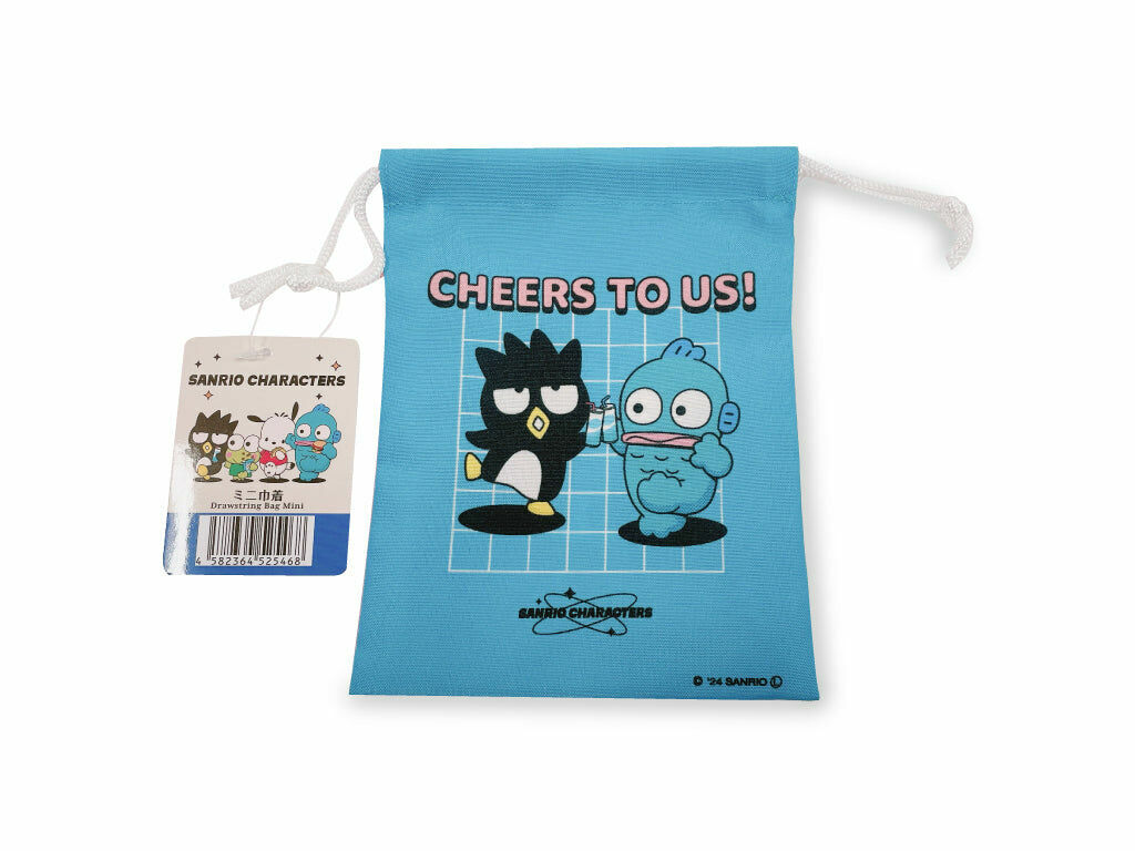 迷你束口袋/三麗鷗HAPPY 14x18.5x0.5cm