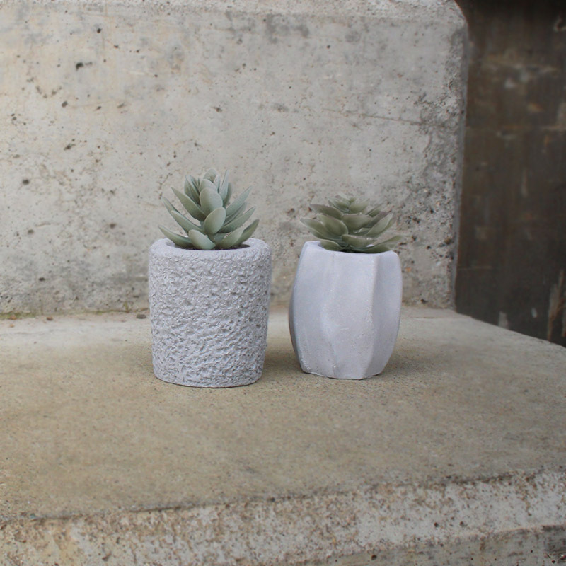 迷你水泥花盆/直線 5.7cm