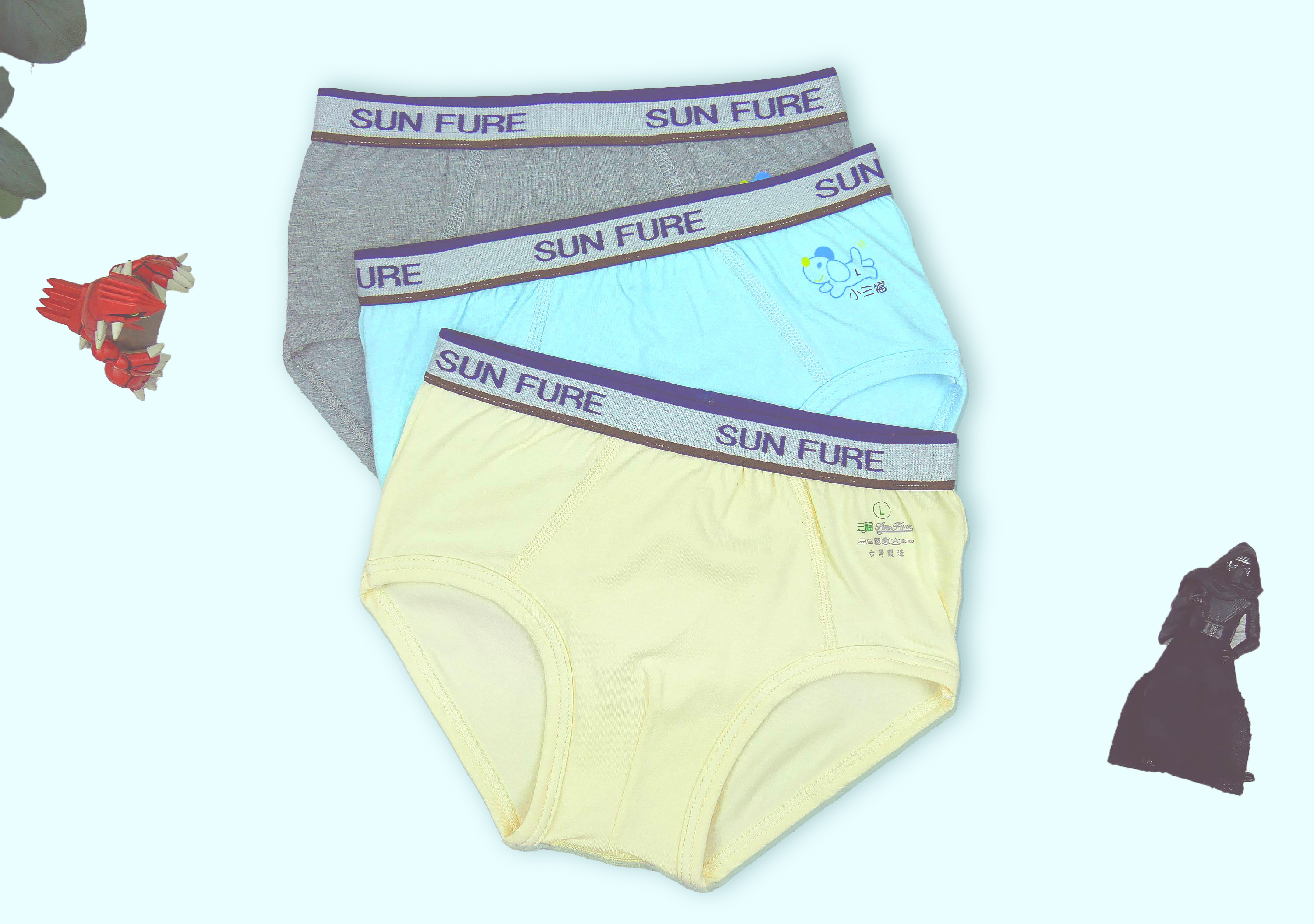 小三福 三福 男童彈力三角褲 -單件（S-2XL )