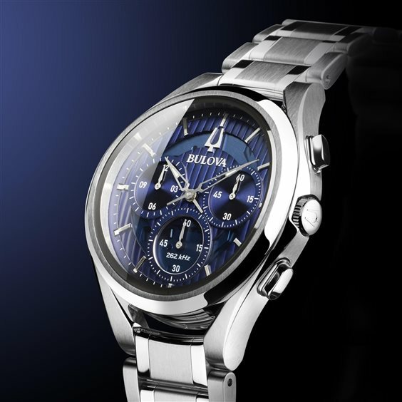 萬年鐘錶 - BULOVA 寶路華 CURV 高精準 弧度系列 男錶  96A302 錶徑 44MM