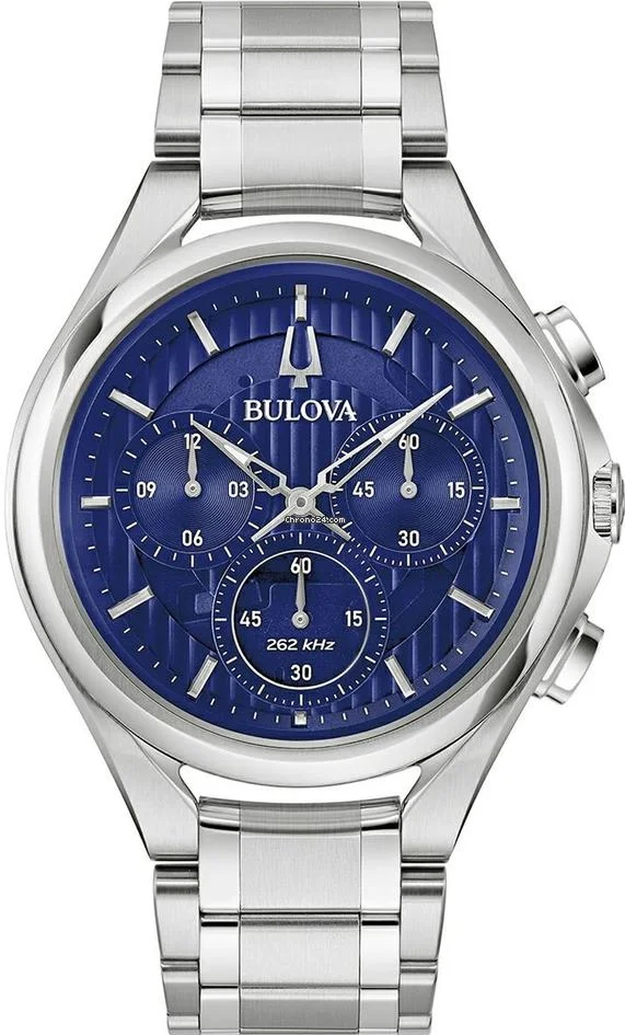 萬年鐘錶 - BULOVA 寶路華 CURV 高精準 弧度系列 男錶  96A302 錶徑 44MM