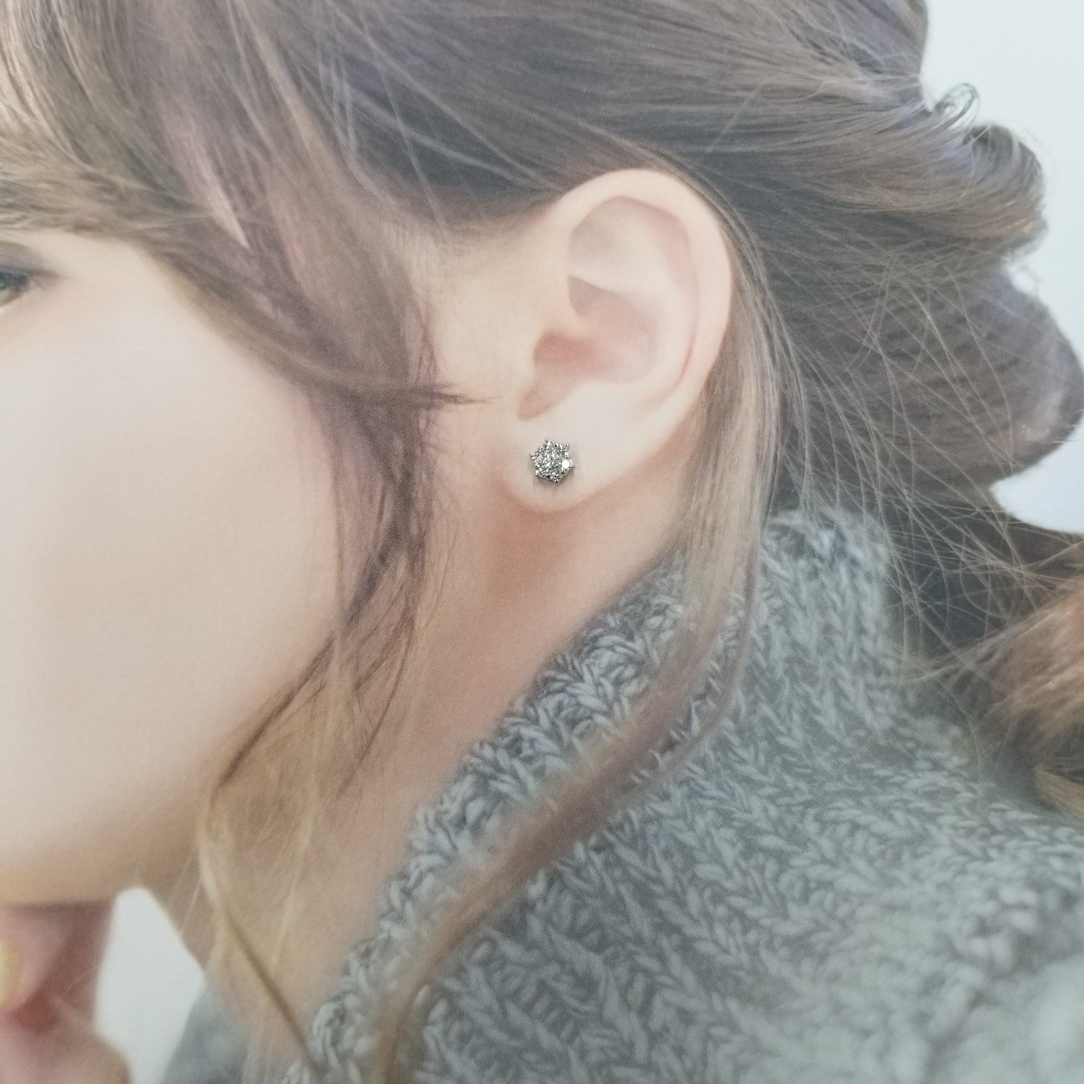 18K White Gold 0.45ct Diamond Earrings