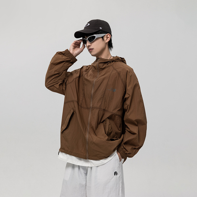 5M06 落肩掀蓋口袋連帽外套 兩色