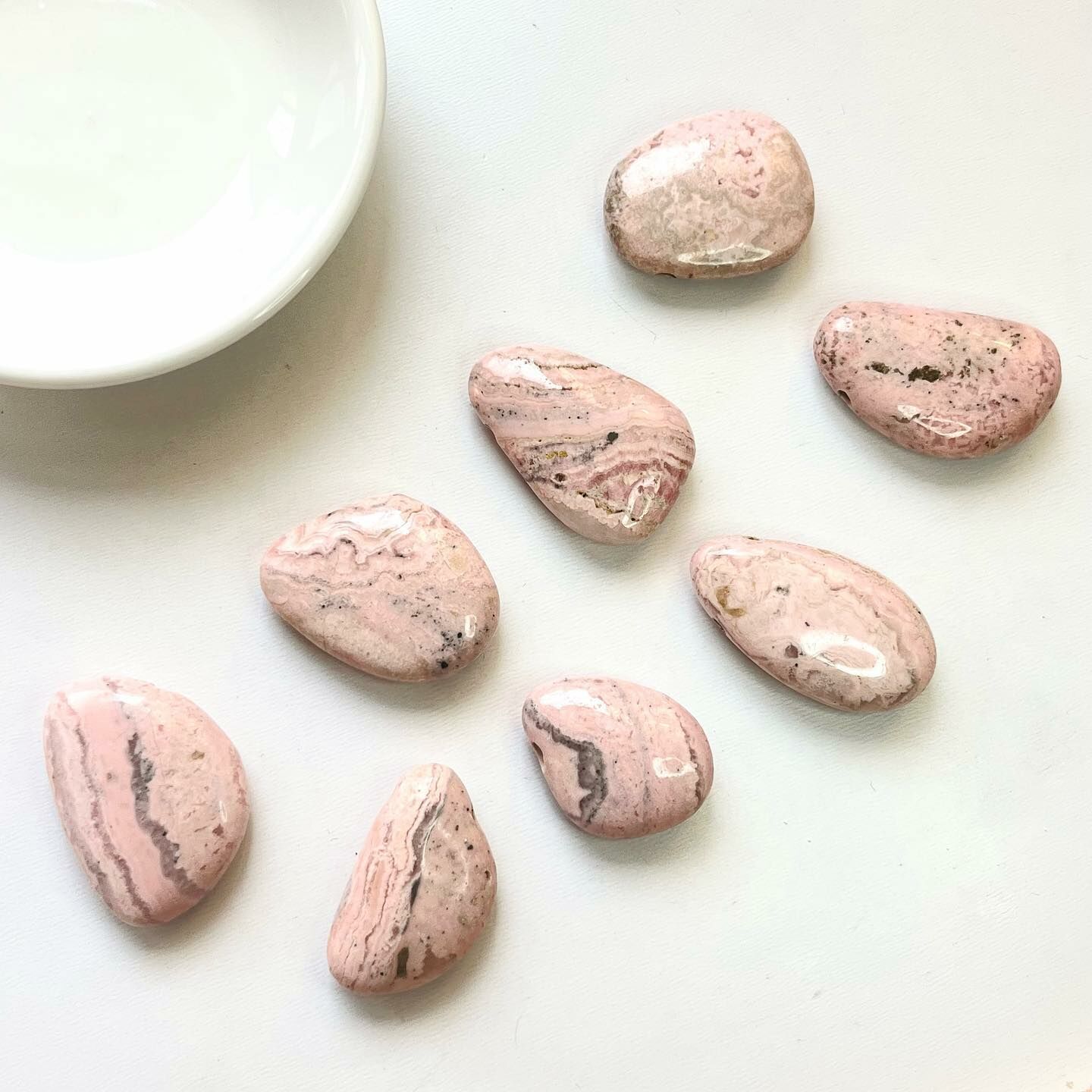 [原石] 菱錳礦/紅紋石 吊墜通孔