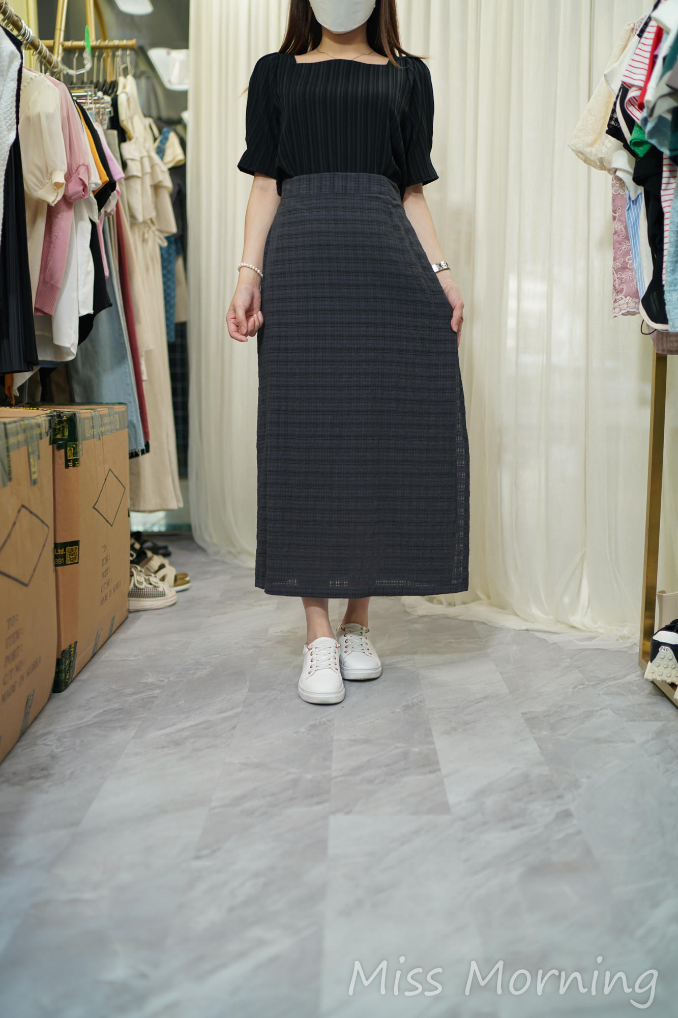 軟熟方領上衣(13977)&側開叉格格裙(33757)