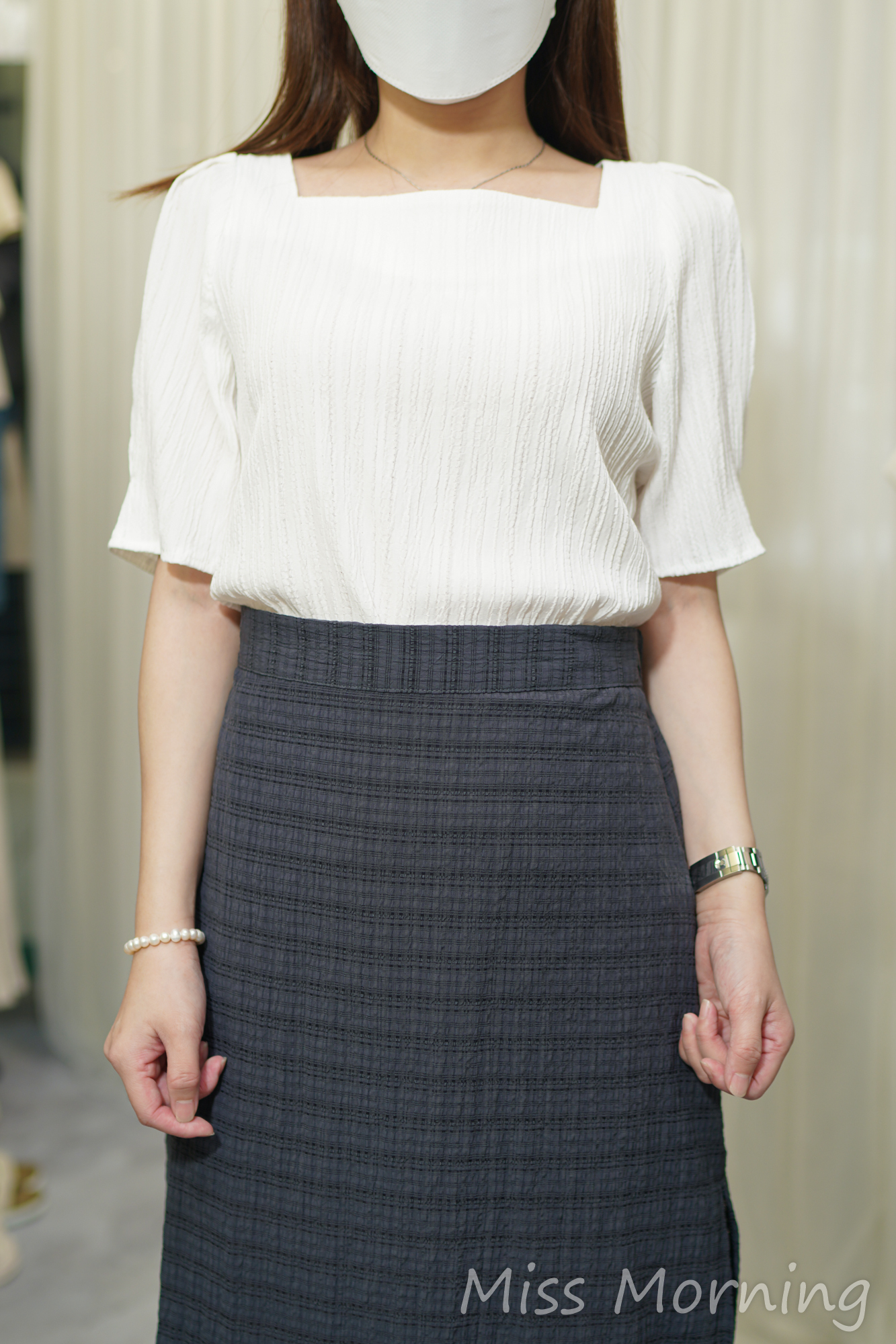 軟熟方領上衣(13977)&側開叉格格裙(33757)