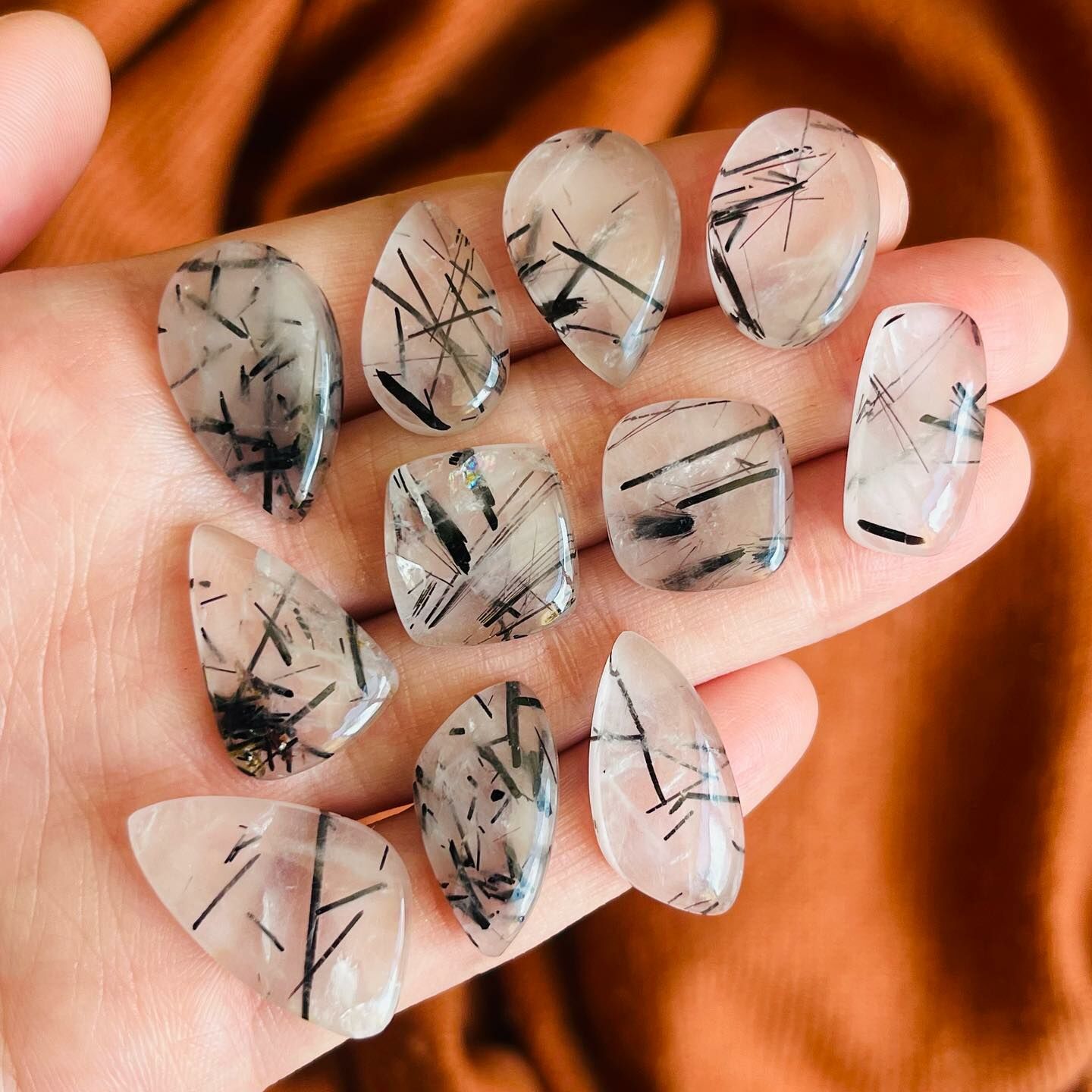 [原石] 黑髮晶 水晶墜面