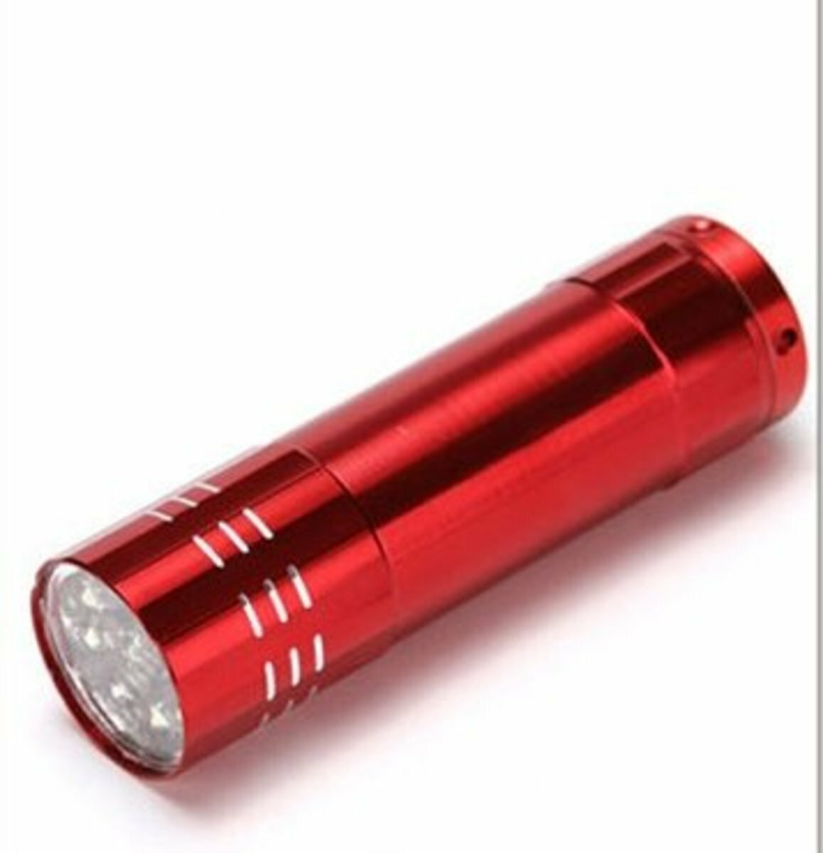 9LED Aluminum Alloy Flashlight Single (Red)
