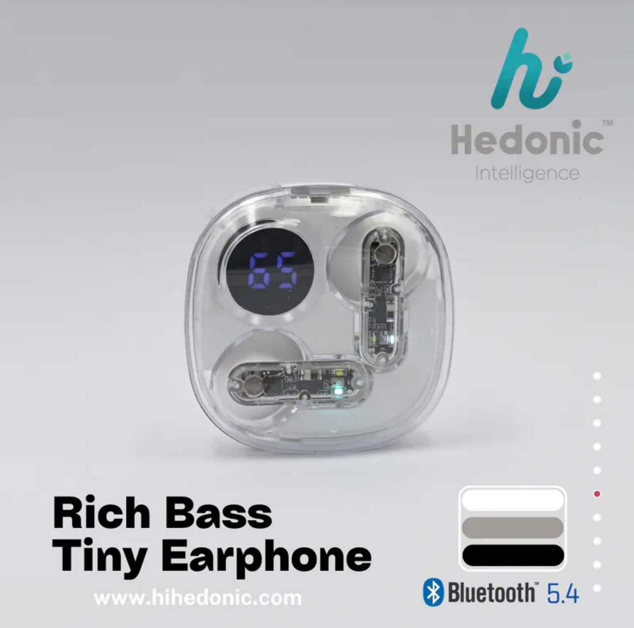 Hedonic Bluetooth 5.4 真無線耳機