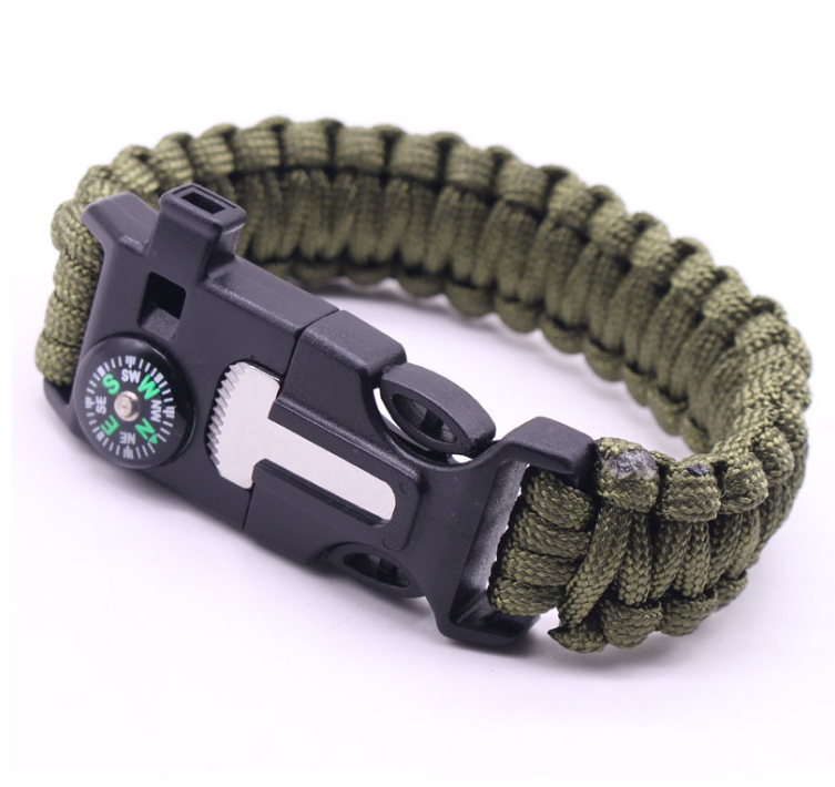 5-in-1 Multifunctional Wilderness Survival Hand Strap [Army Green]