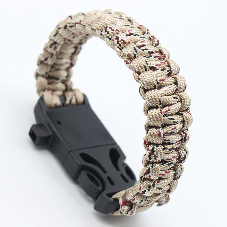 5-in-1 Multifunctional Wilderness Survival Bracelet [Desert Camouflage]