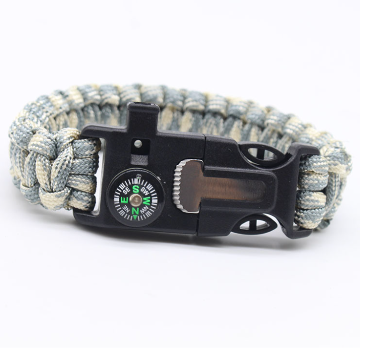 5-in-1 Multifunctional Wilderness Survival Hand Strap [Military Camouflage]