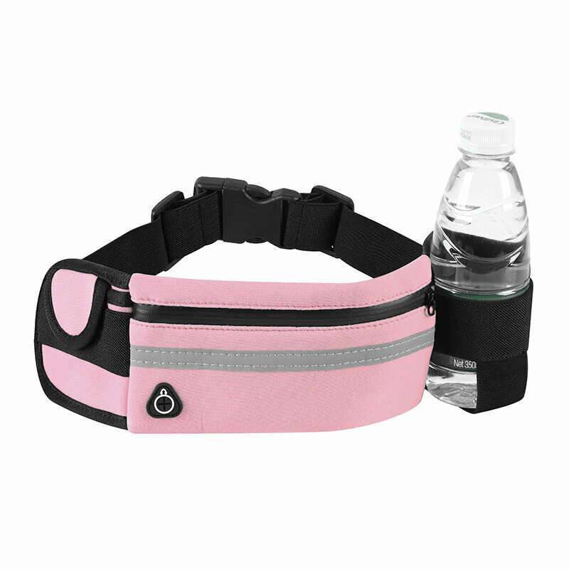 Multi-sport belt bag running belt [waterproof - pink]