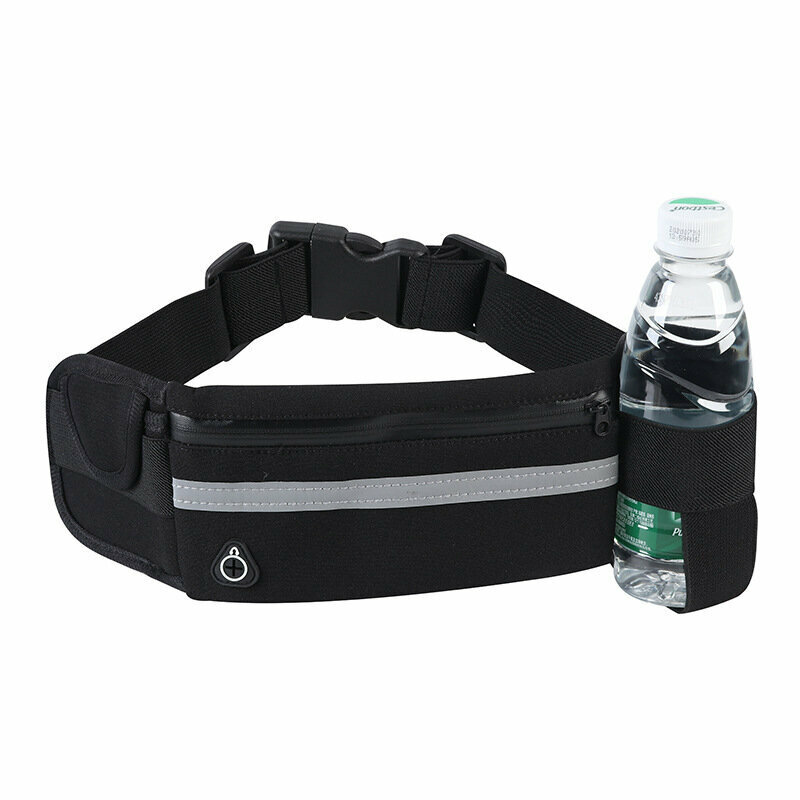 Multi-sport belt bag running belt [waterproof - black]