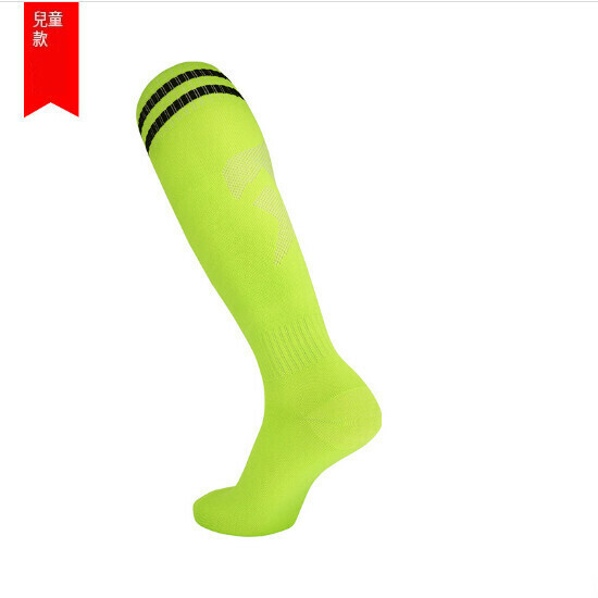 Children's High Athletic Socks (Children's Fluorescent Green)