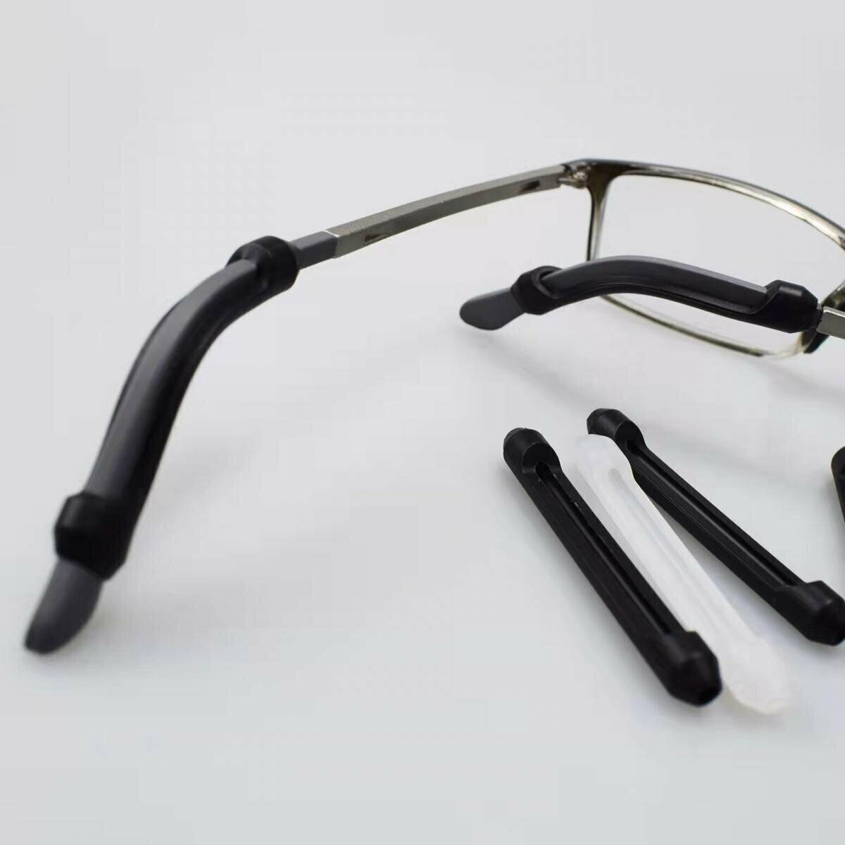 Glasses anti-slip sleeve, glasses arm cover, glasses accessories, ear hook (black) 1 pair  